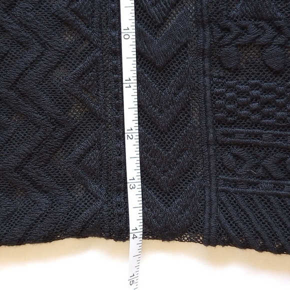 NWOT Isabel Marant Pour H&M Lace Tunic Top 2 Black - Picture 9 of 10